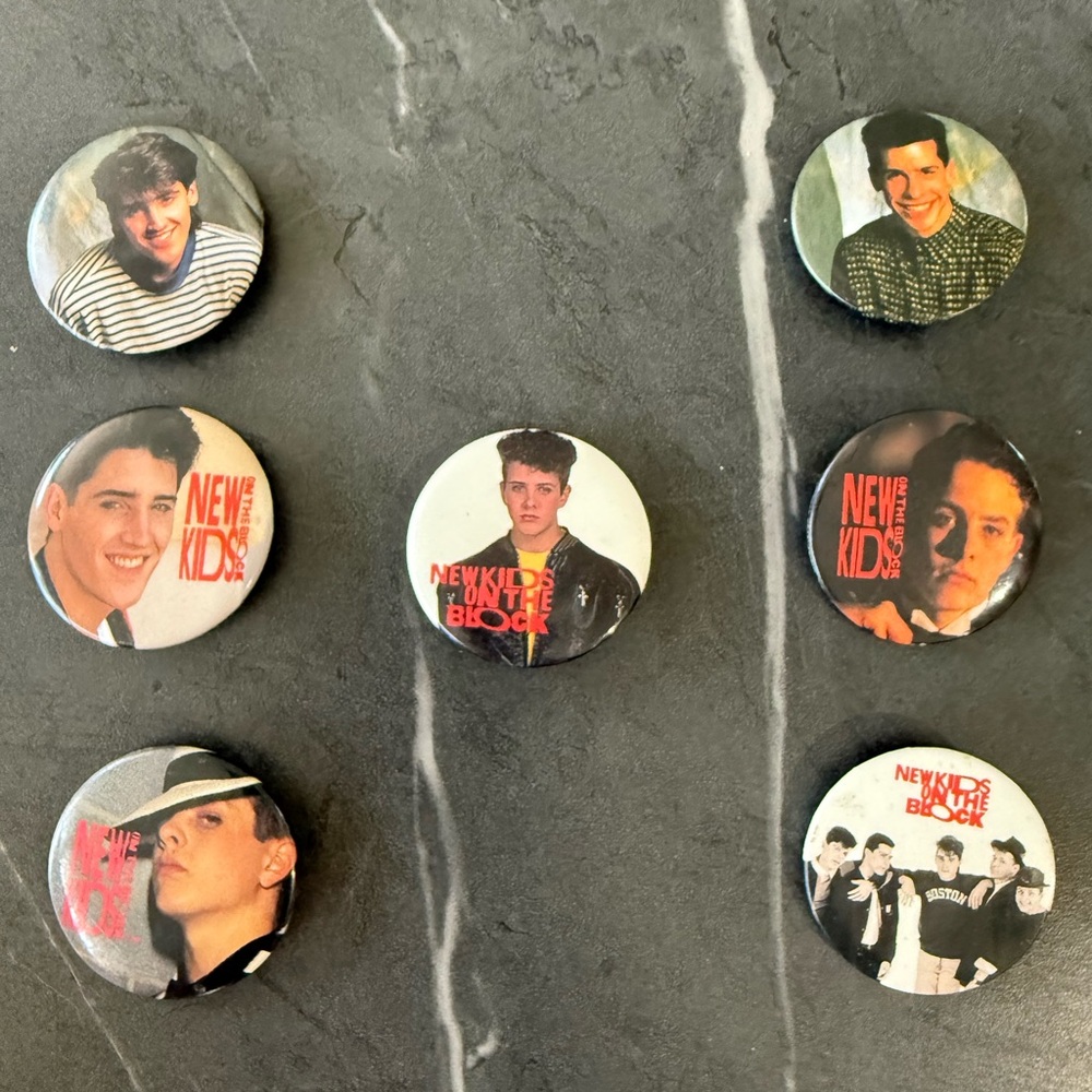 New Kids on the Block Pin Set
